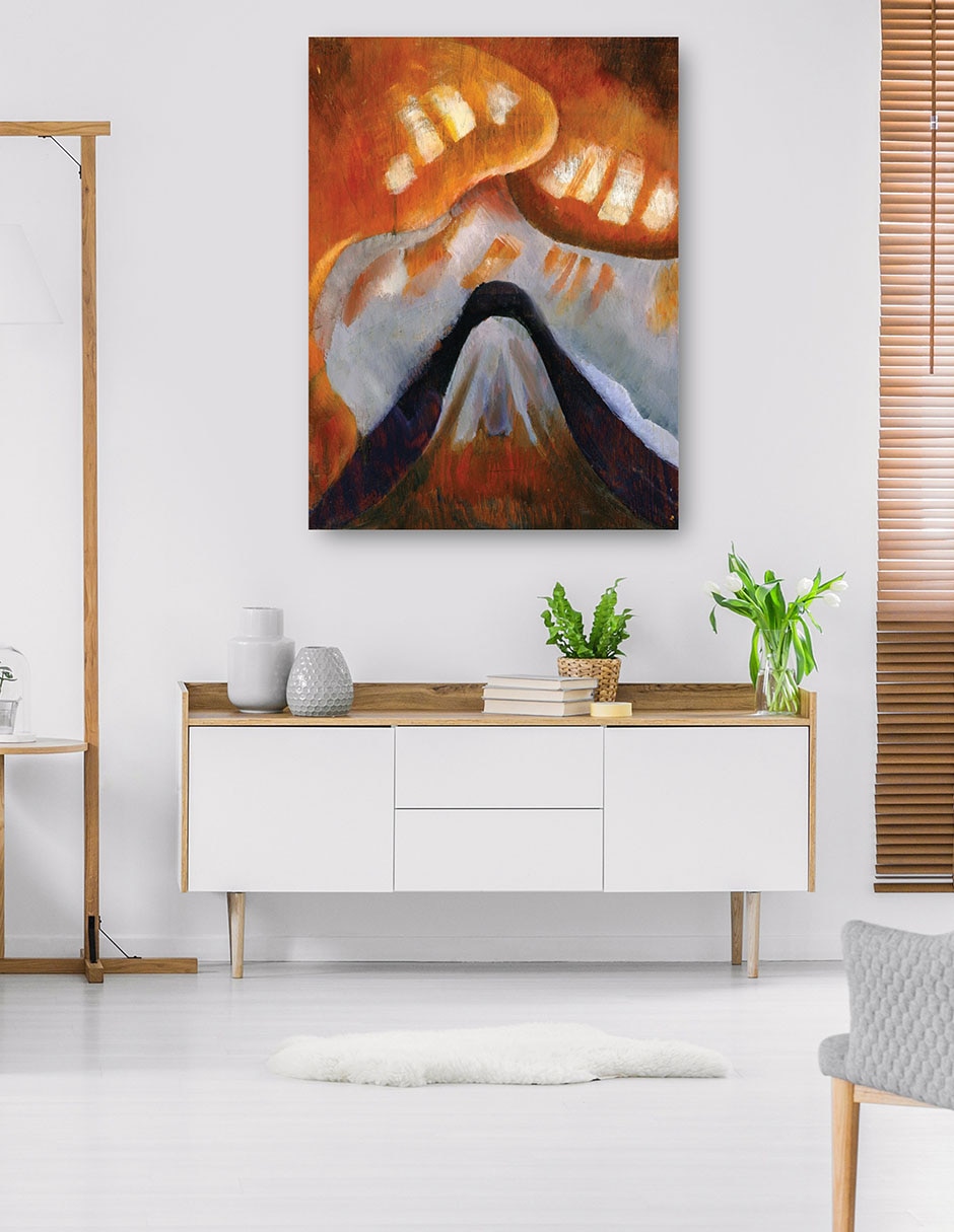 Cuadro decorativo Montaña y cielo (hacia 1925) técnica mixta Formas 5
