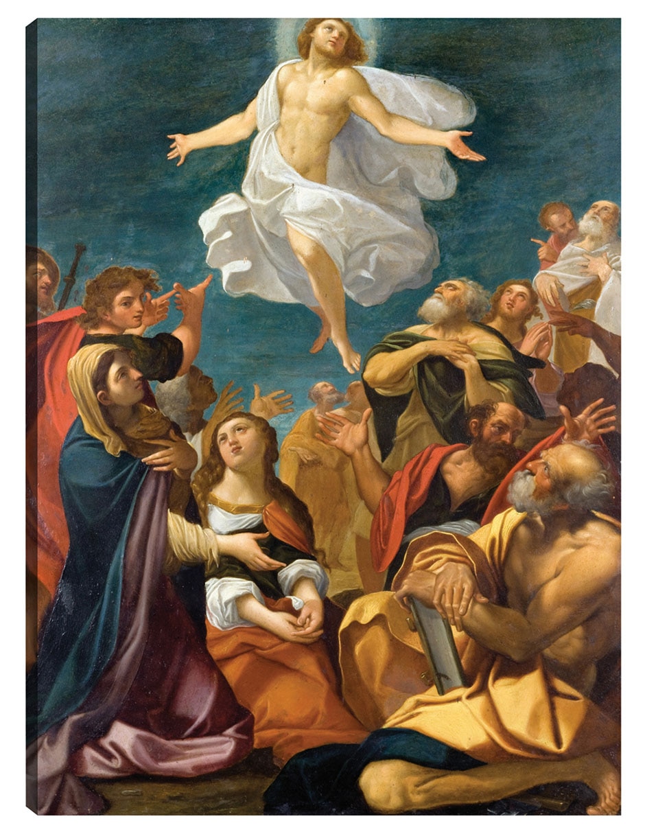 Cuadro decorativo Ascensión de Cristo (hacia 1640) técnica mixta Figuras Celestiales