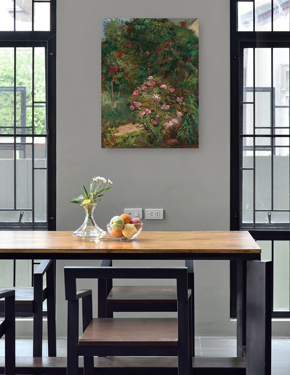 Cuadro decorativo Jardín de flores (1884) técnica mixta Inspiración 4