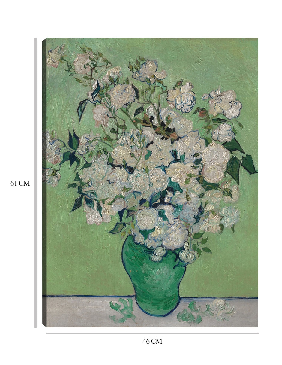 Cuadro decorativo Rosas (1890) Vertical técnica mixta Floreros 8