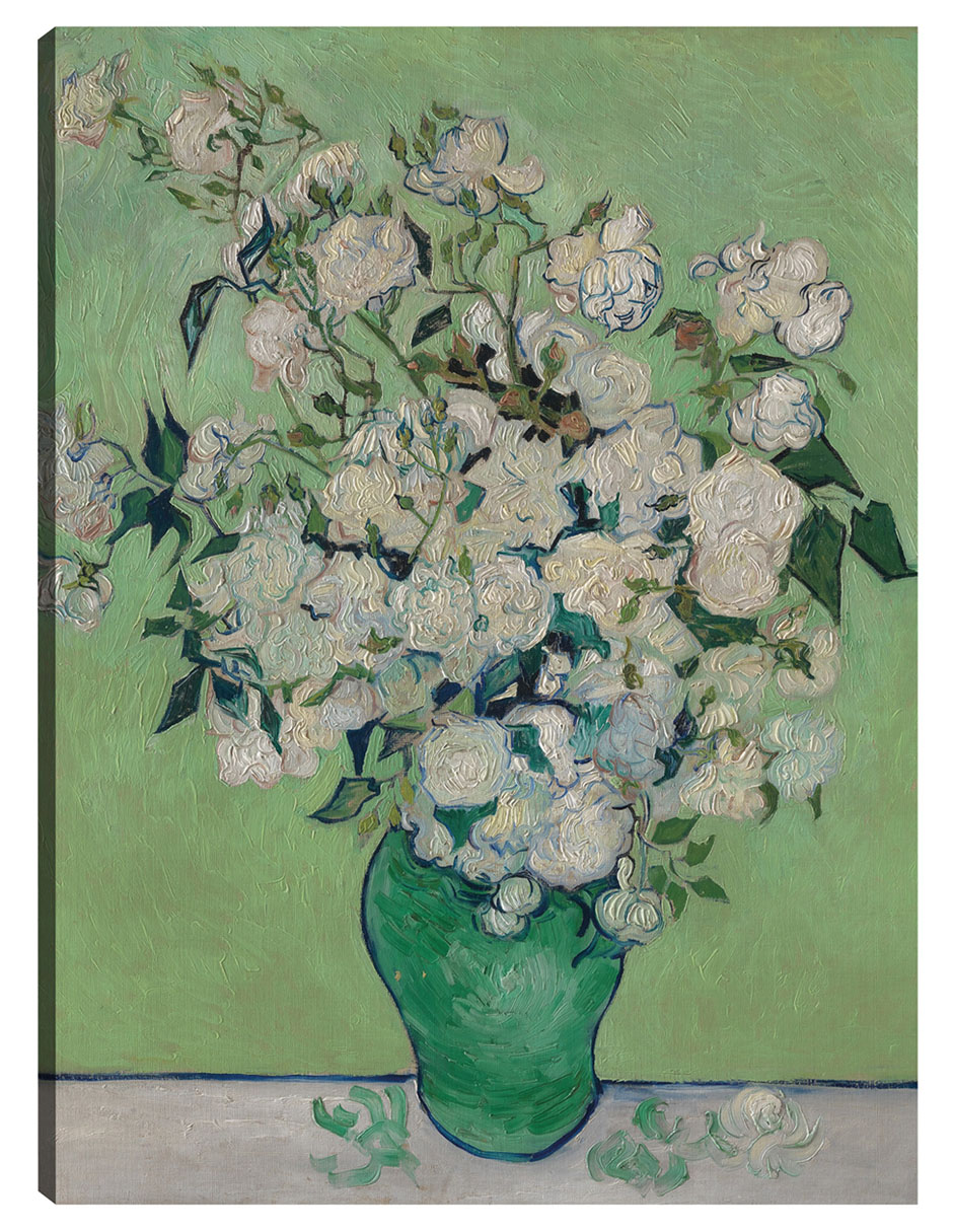 Cuadro decorativo Rosas (1890) Vertical técnica mixta Floreros