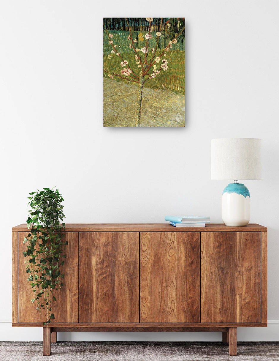 Cuadro decorativo Almendro en flor técnica mixta Floración 2