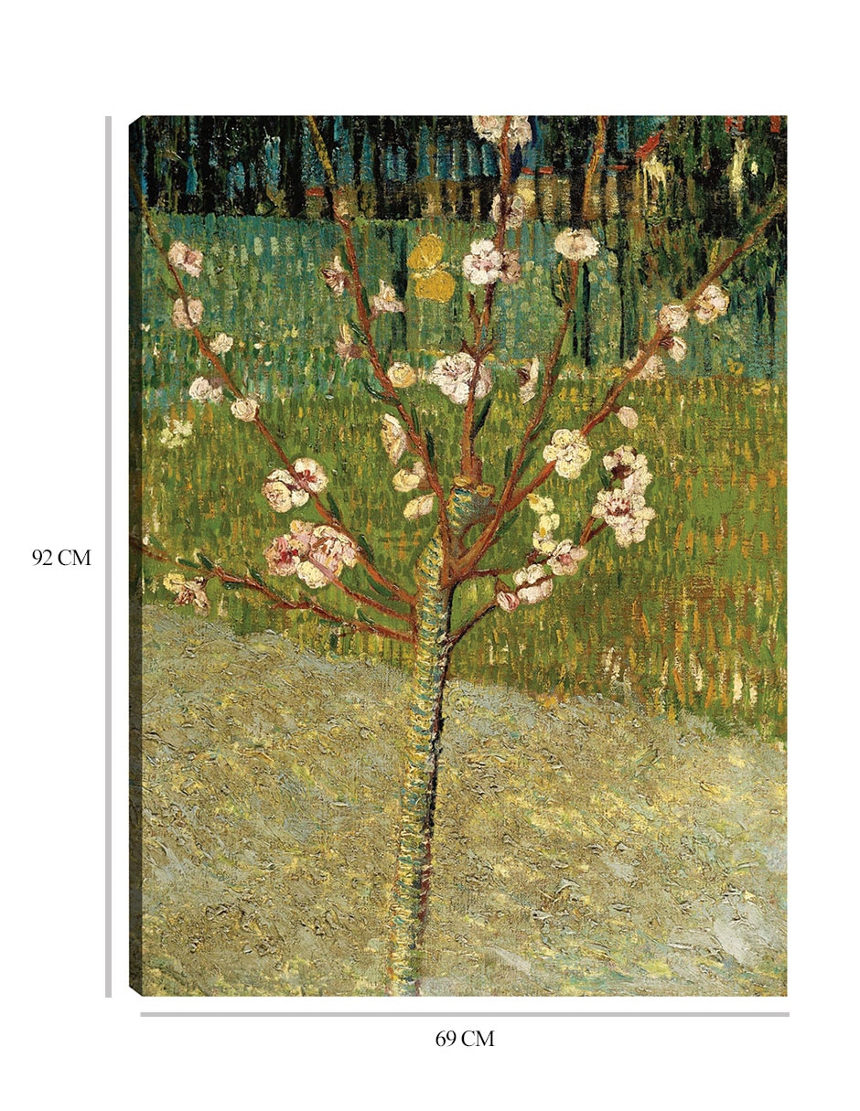Cuadro decorativo Almendro en flor técnica mixta Floración 2