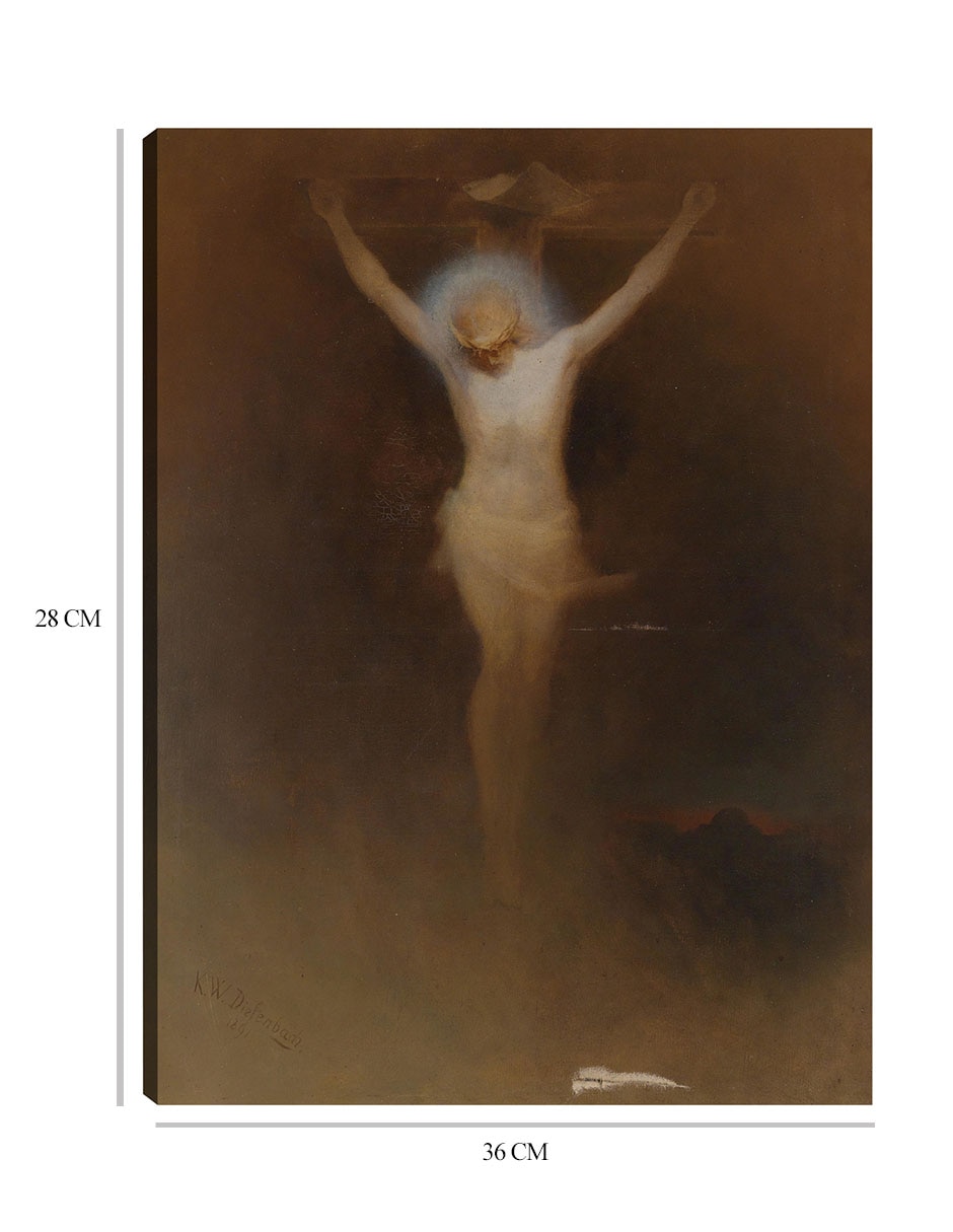 Cuadro decorativo Cristo en la cruz (1891) técnica mixta Figuras Celestiales 2