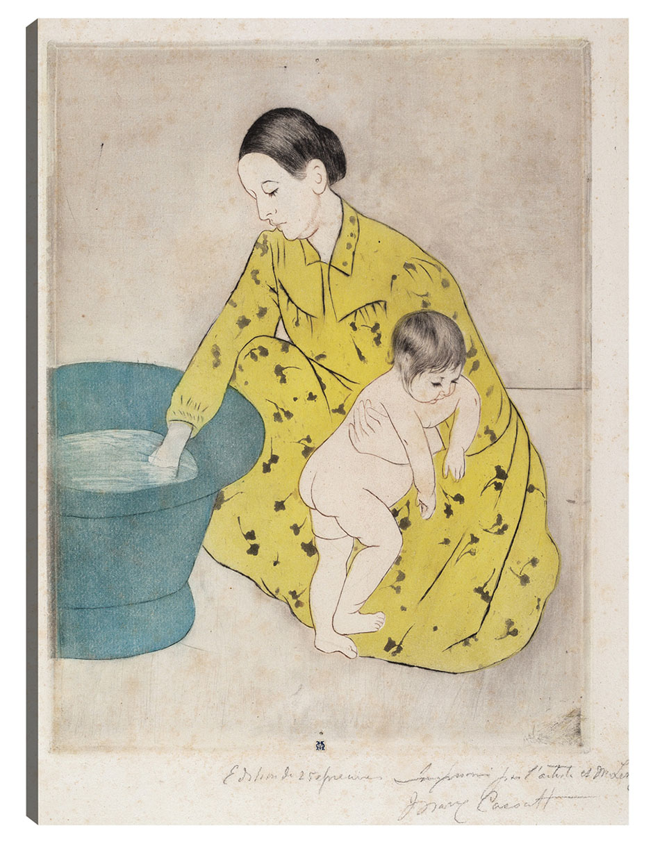 Cuadro decorativo El baño (1890-1891) técnica mixta Retratos