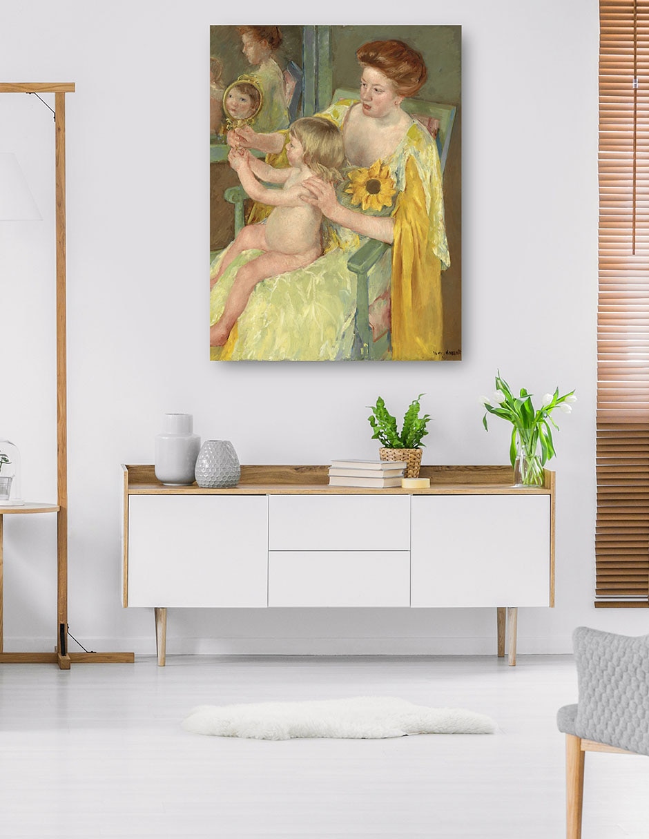 Cuadro decorativo Madre e hijo (c. 1905) técnica mixta Retratos 5