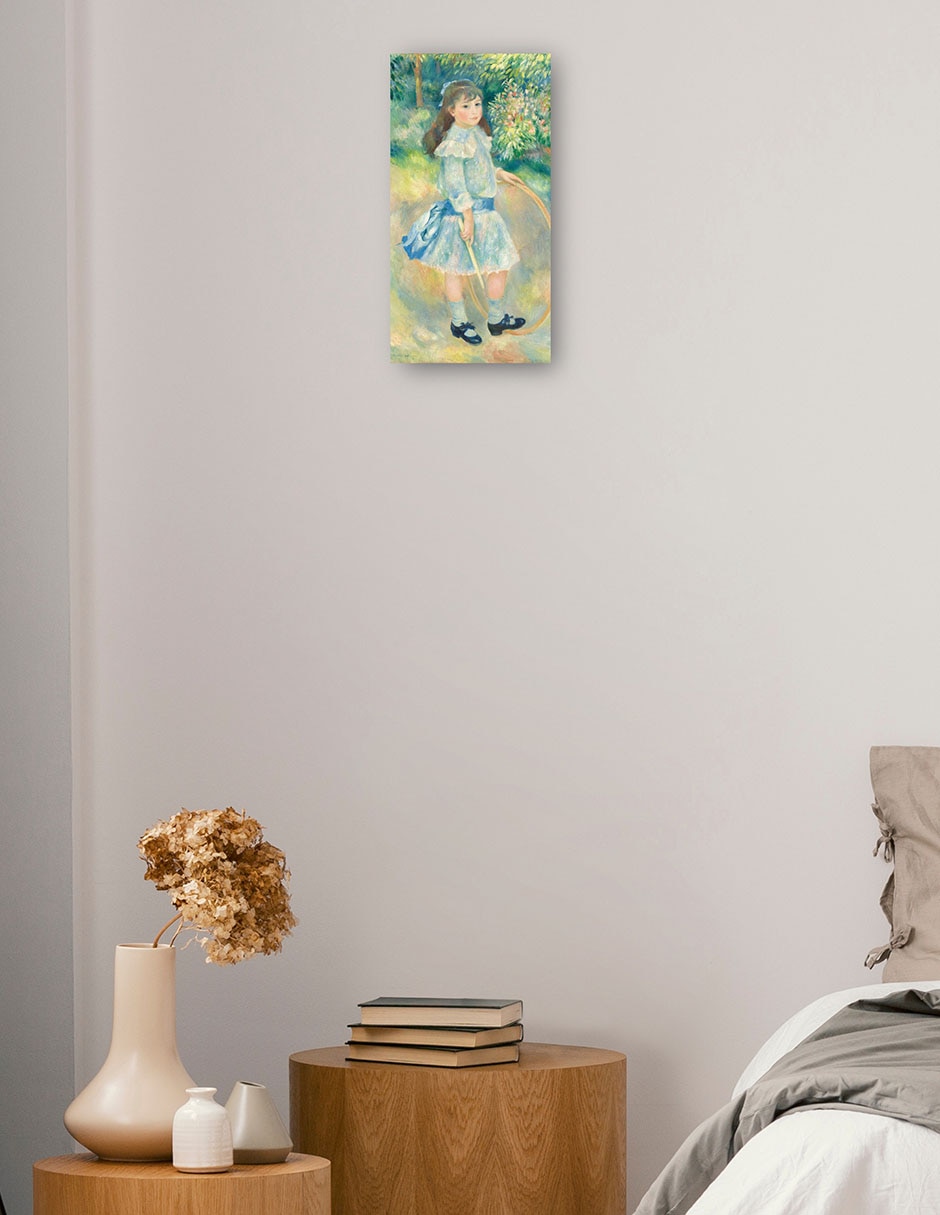 Cuadro decorativo Chica con un aro técnica mixta Gente 2