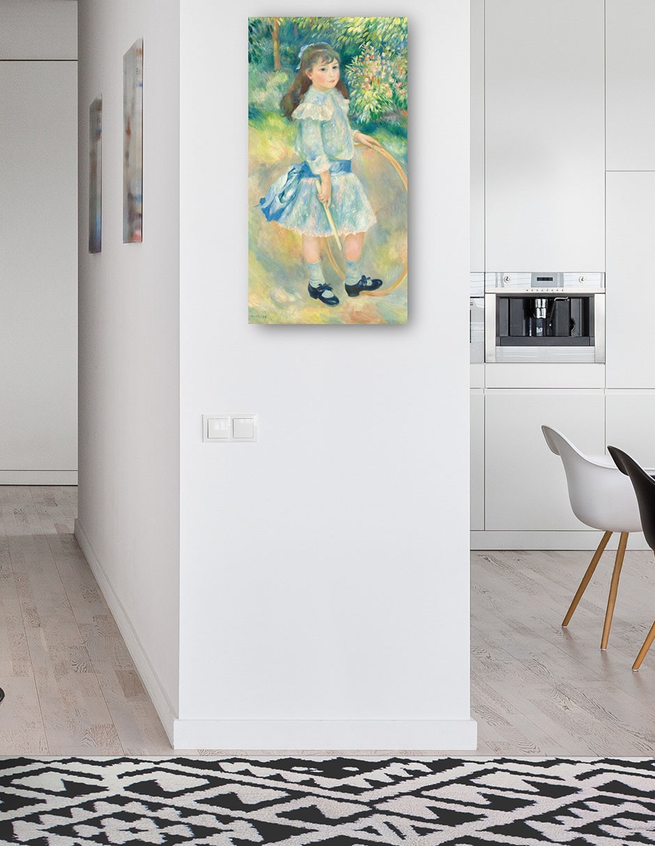 Cuadro decorativo Chica con un aro técnica mixta Gente 4