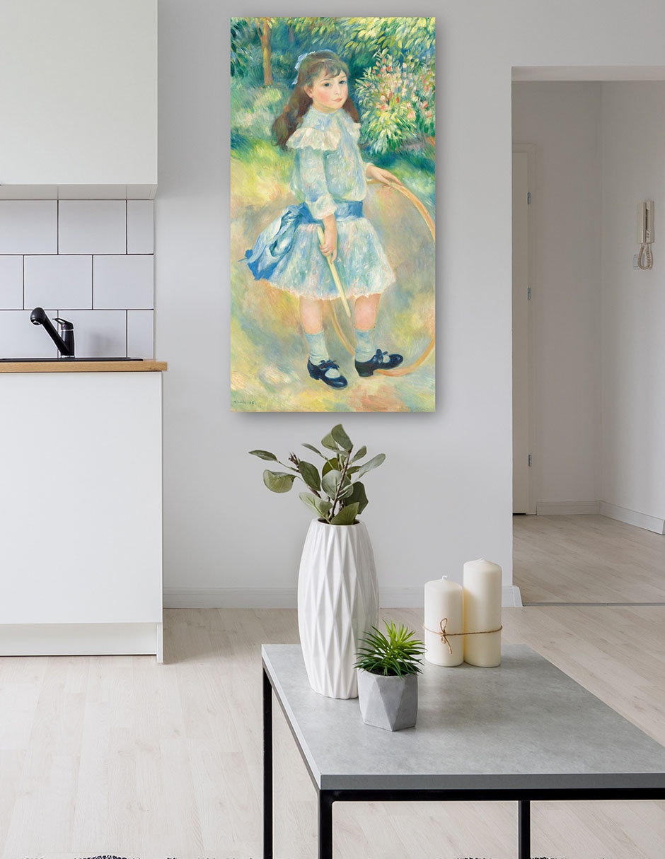 Cuadro decorativo Chica con un aro técnica mixta Gente 5