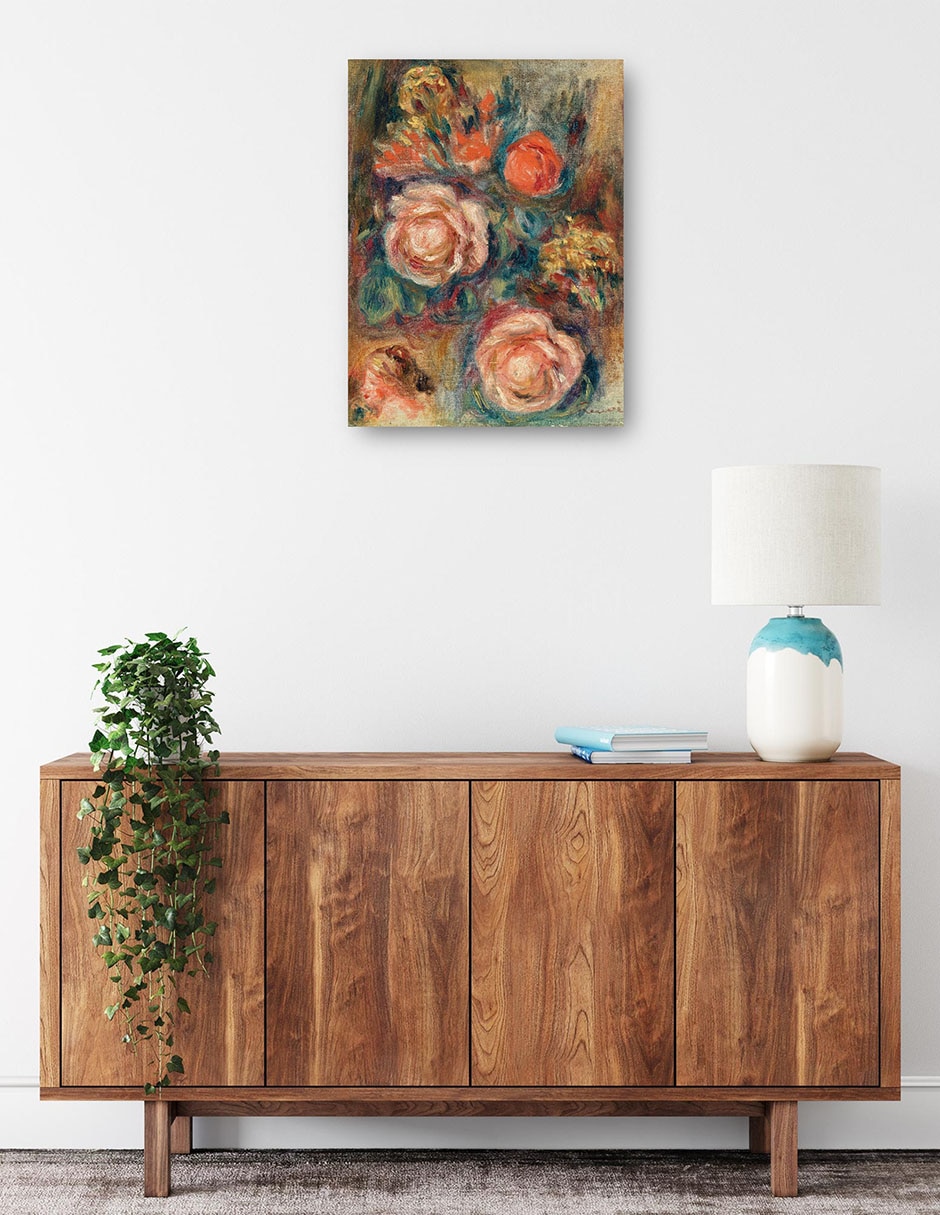 Cuadro decorativo Ramo de rosas (Bouquet de roses) (1900) técnica mixta Arreglo Floral 2