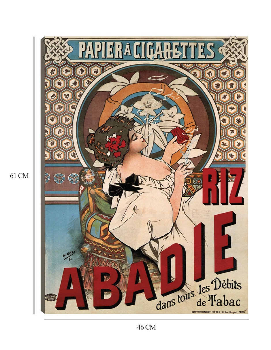 Cuadro decorativo Abadie arroz (1898) técnica mixta Publicidad 2