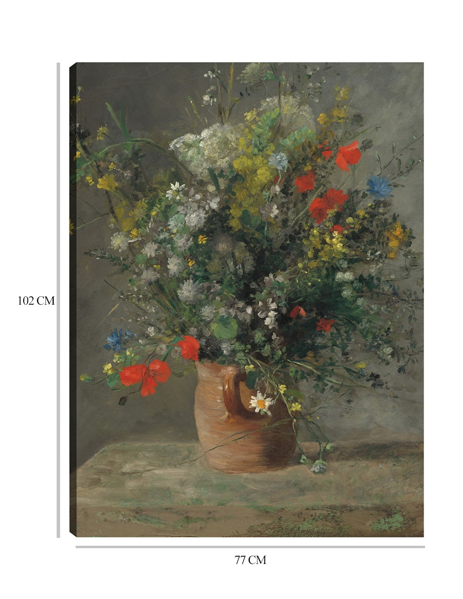 Cuadro decorativo Flores en un florero técnica mixta Macetas 2
