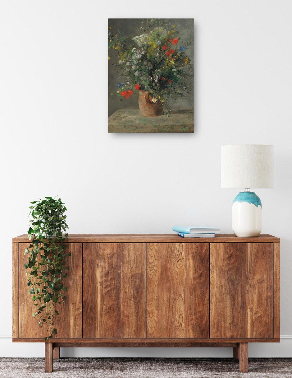 Cuadro decorativo Flores en un florero técnica mixta Macetas 2