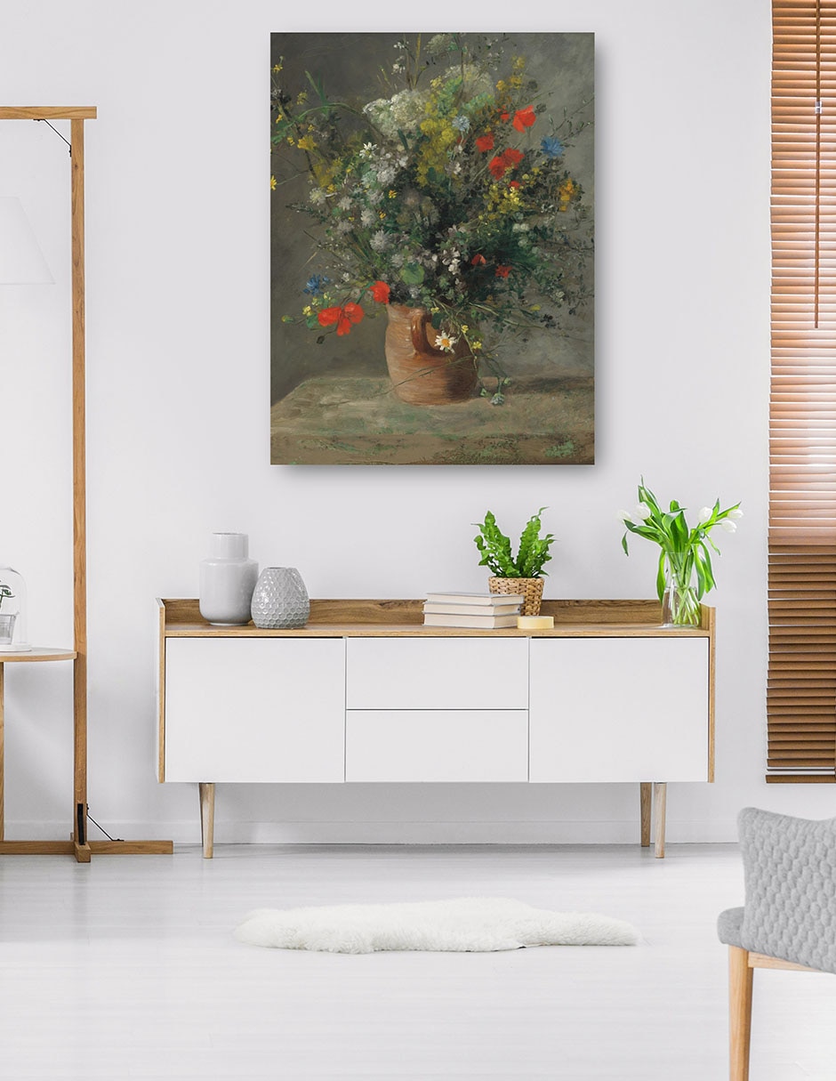 Cuadro decorativo Flores en un florero técnica mixta Macetas 5