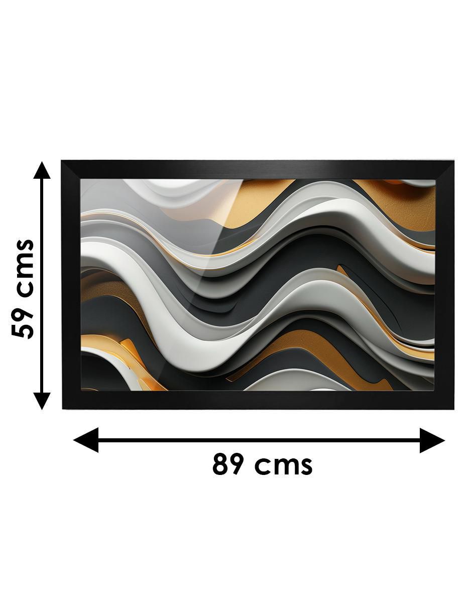 Cuadro decorativo mármol ondas de colores 6