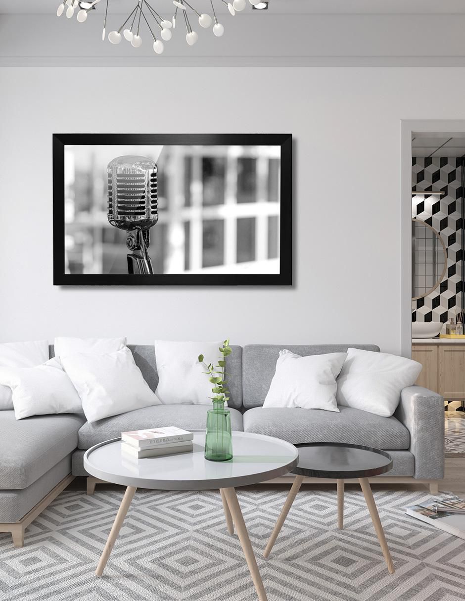 Cuadro decorativo micrófono 5