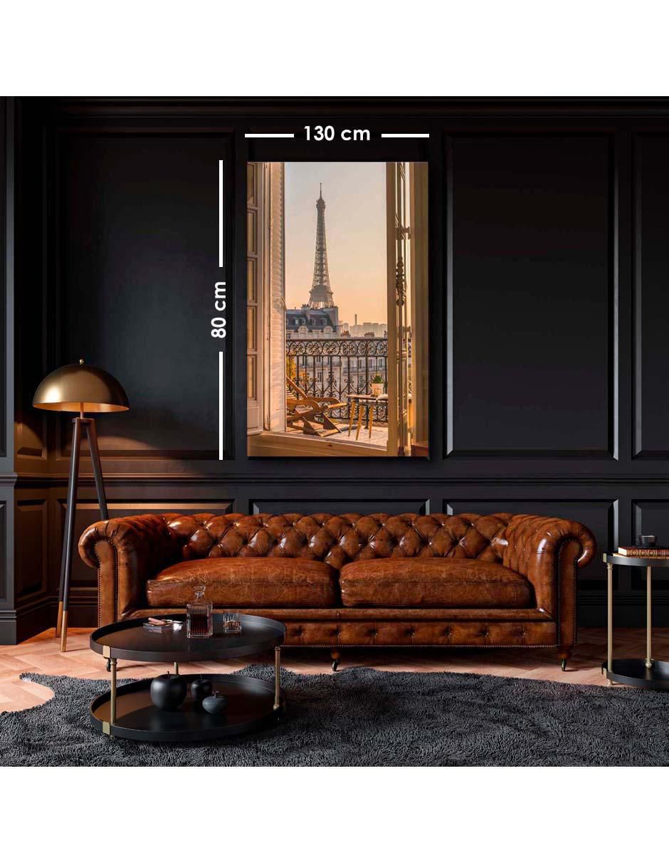 Cuadro decorativo Balcón de parís con barniz a registro 6