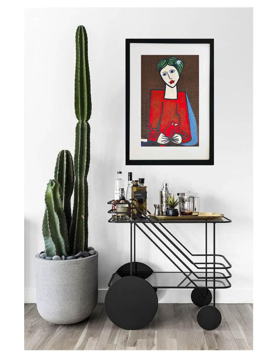 Pintura Marie técnica acrílico MilleniArt 2