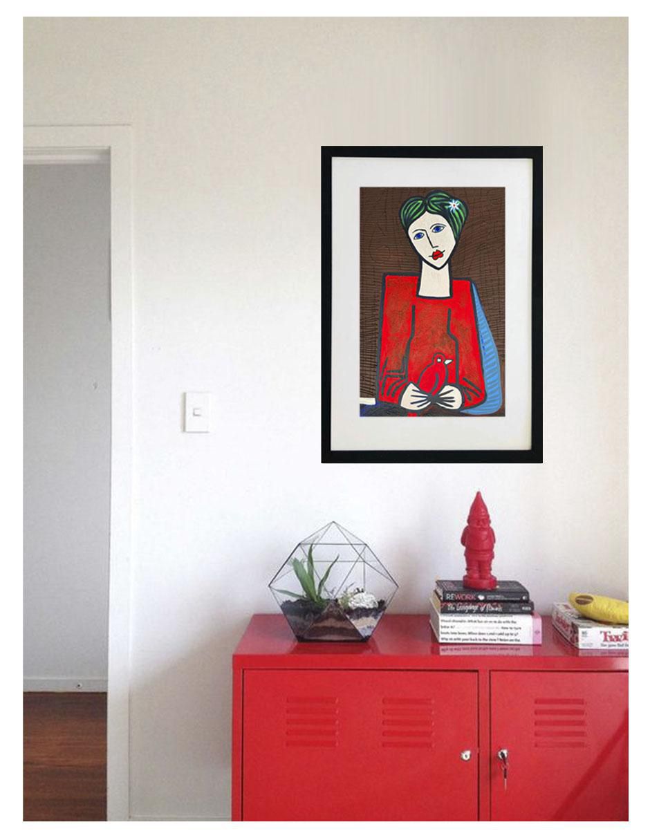 Pintura Marie técnica acrílico MilleniArt 4