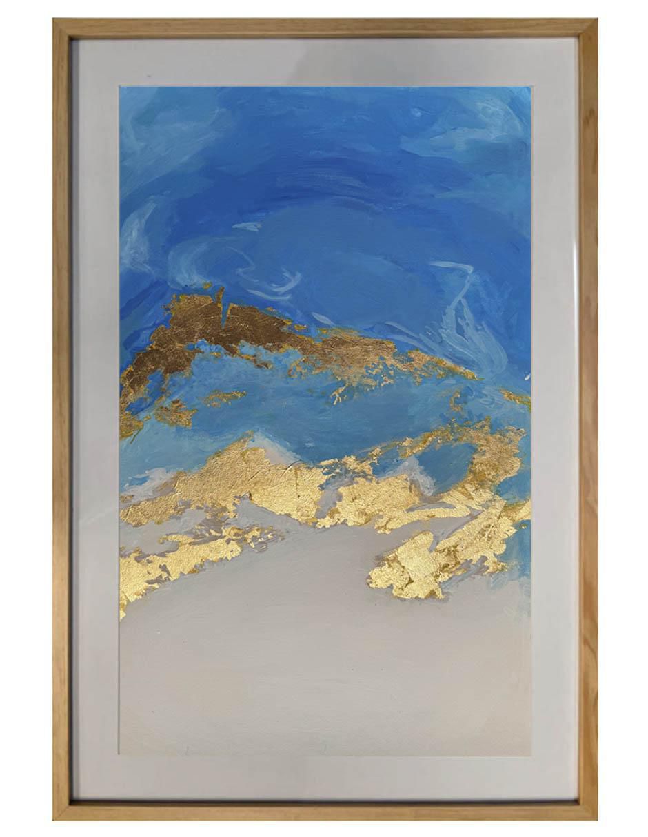 Pintura Espuma de oro técnica acrílico Paisajes