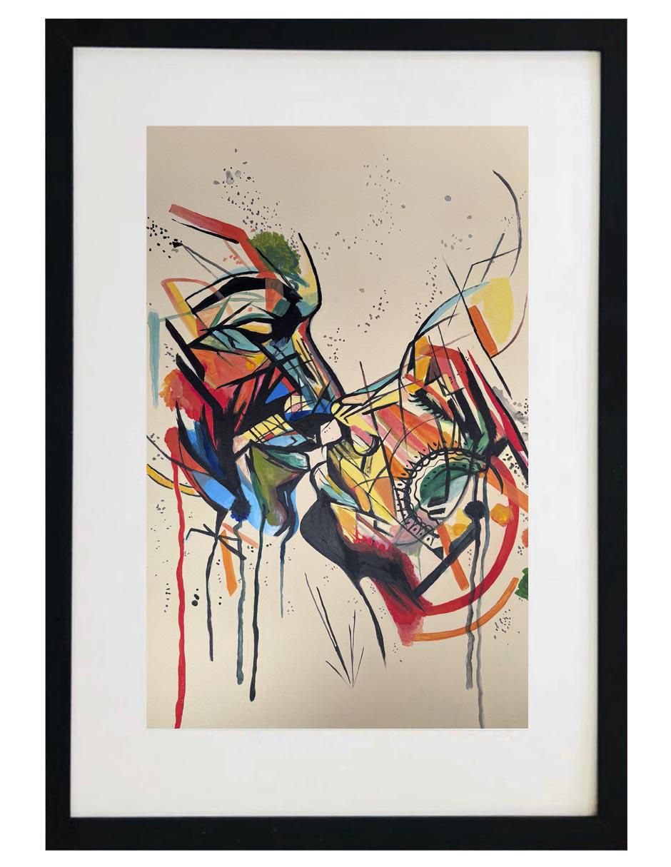 Pintura Conexión técnica acrílico Abstractos Pintura Conexión técnica acrílico Abstractos