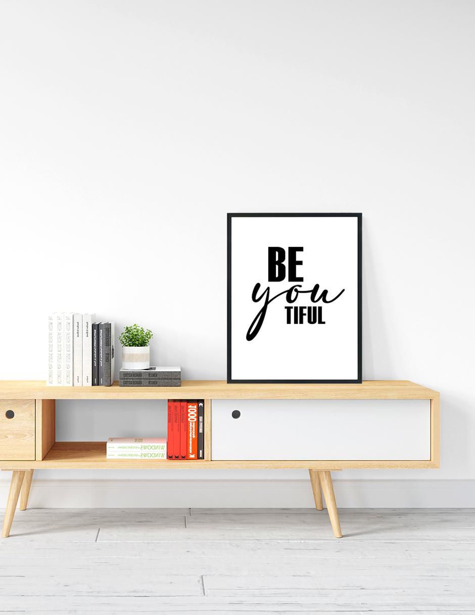 Cuadro decorativo be youtiful 2