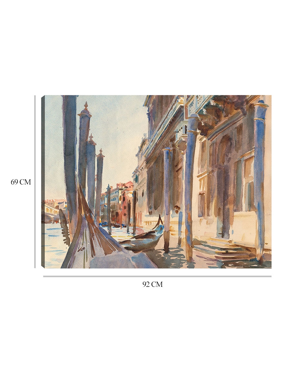 Cuadro decorativo Amarres de góndolas en el Gran Canal (1904-1907) técnica mixta Navegación 3
