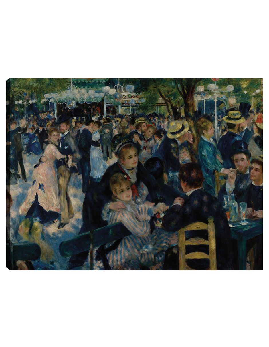 Cuadro decorativo Danza en Le Moulin de la Galette (1876) I técnica mixta Danza