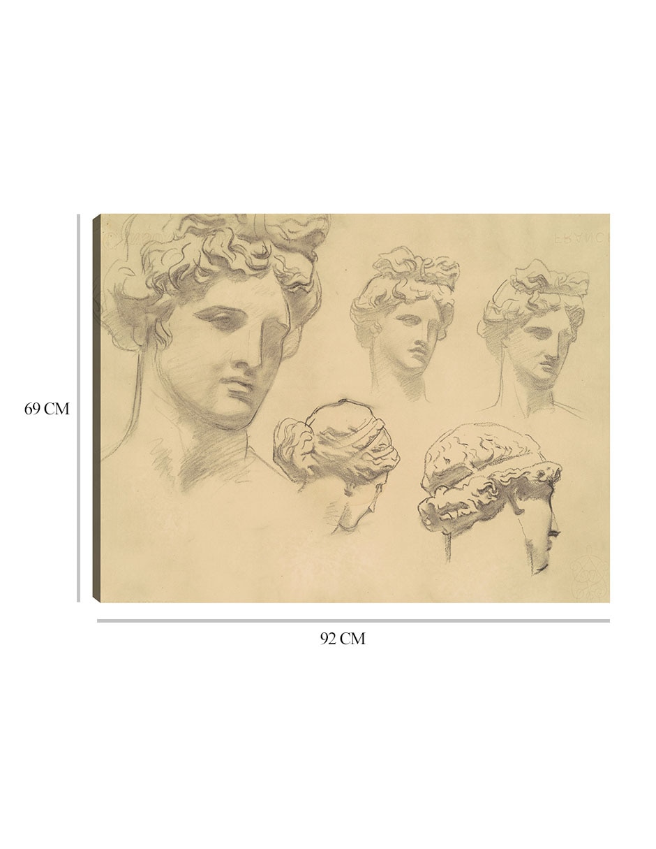 Cuadro decorativo Estudios para 39 Apolo y las musas (hacia 1921) técnica mixta Bocetos 2