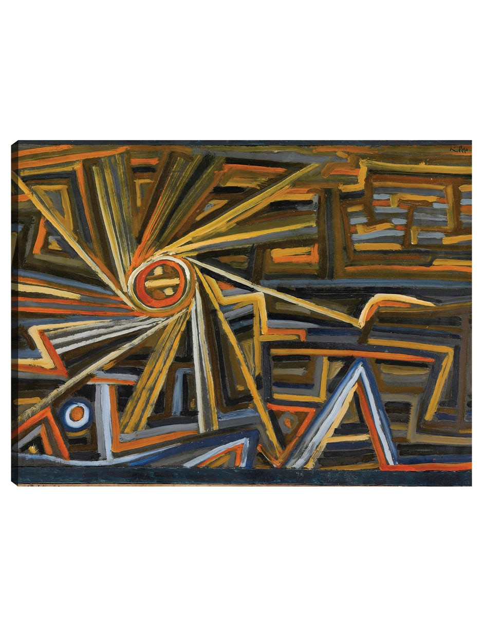 Cuadro decorativo Strahlung y rotación (1924) técnica mixta Colores