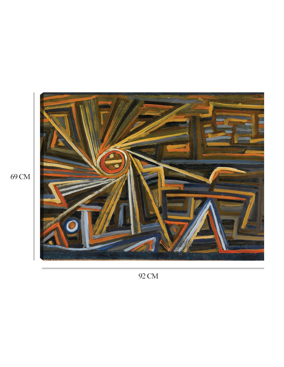 Cuadro decorativo Strahlung y rotación (1924) técnica mixta Colores 8