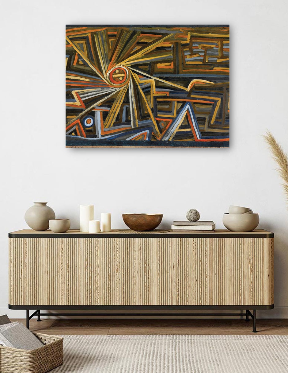 Cuadro decorativo Strahlung y rotación (1924) técnica mixta Colores 5