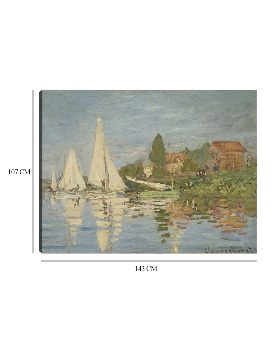 Cuadro decorativo Regatas en Argenteuil (hacia 1872) técnica mixta Navegación 2