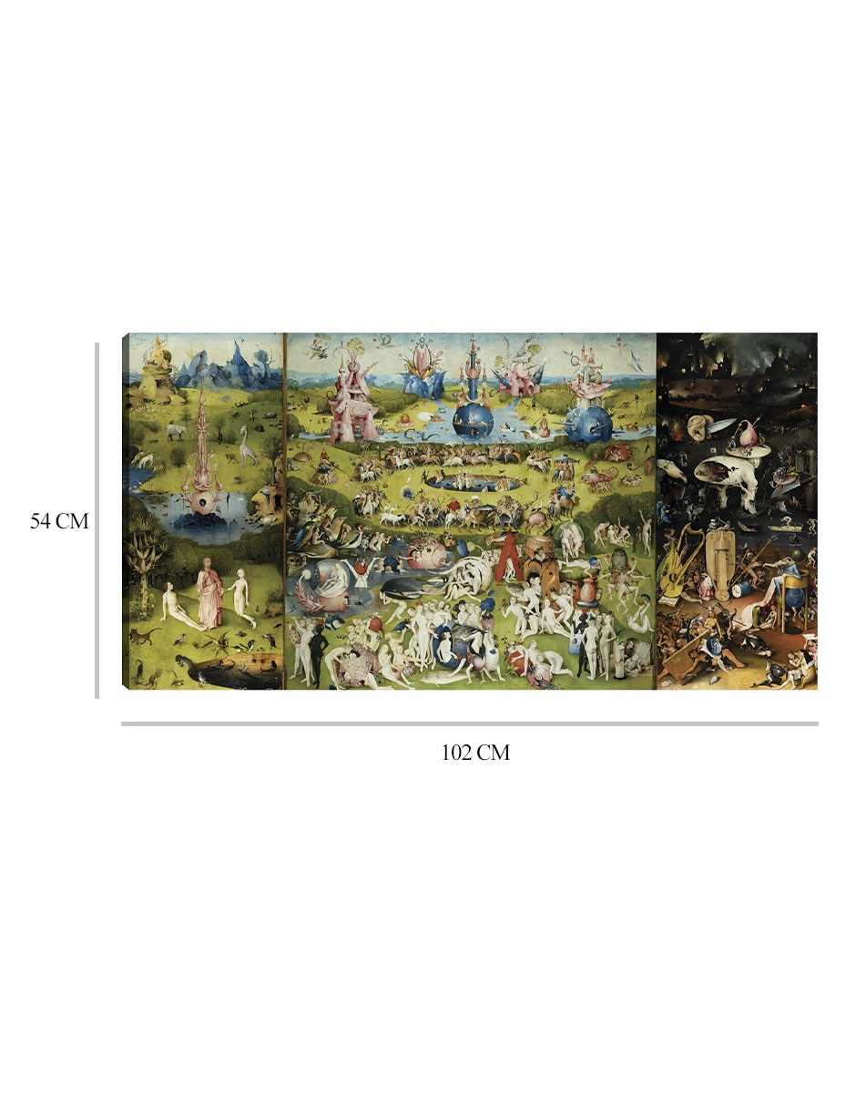 Cuadro decorativo El jardín de las delicias 1504 II técnica mixta 8