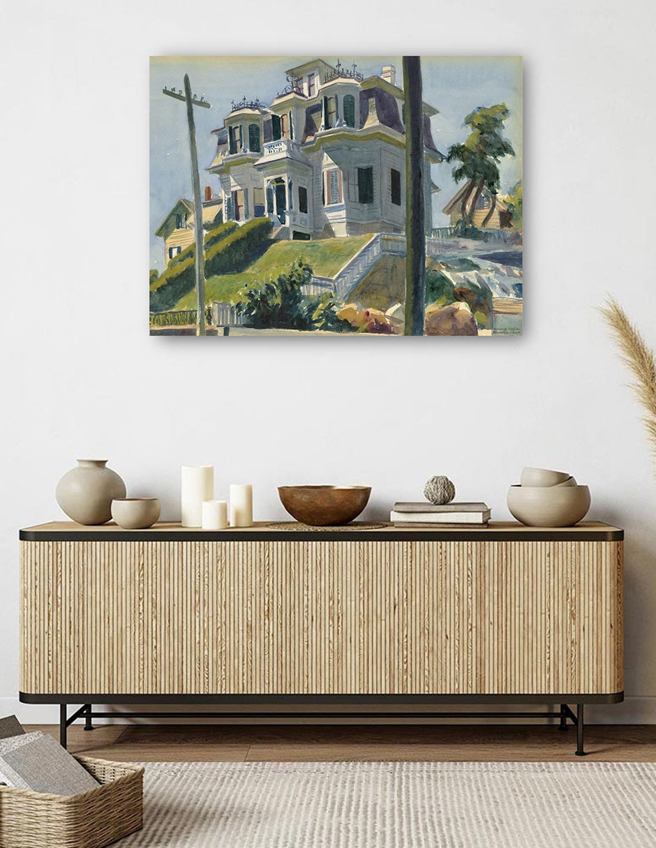 Cuadro decorativo La casa de Haskell (1924) técnica mixta Arquitectura 5