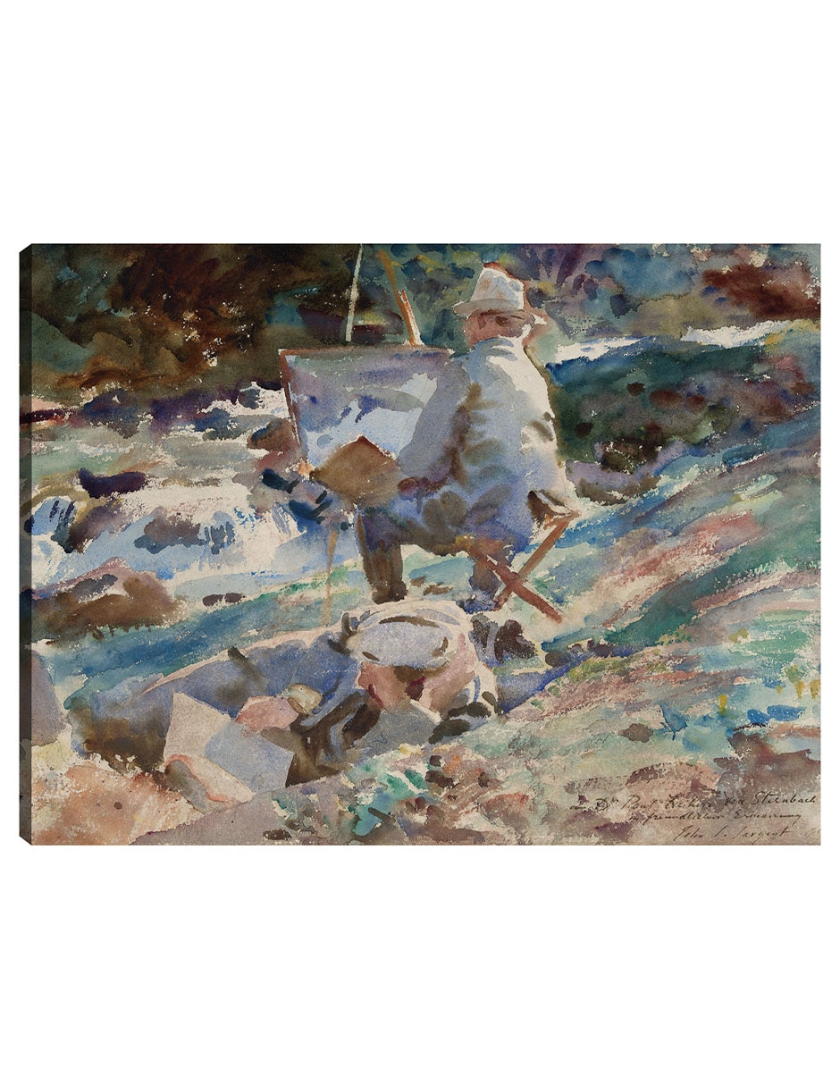 Cuadro decorativo Un artista en su caballete (1914) técnica mixta Retratos