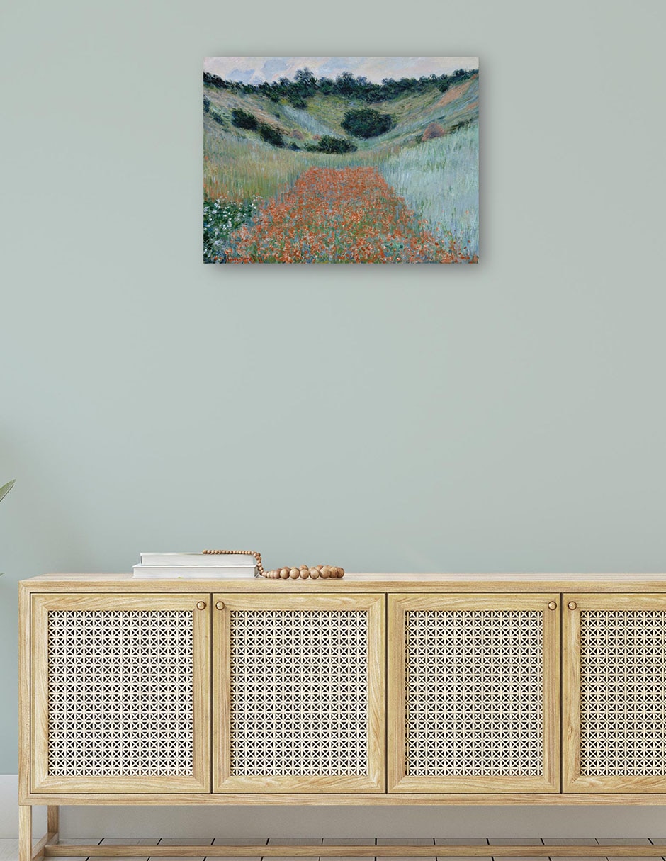 Cuadro decorativo Campo de amapolas en una hondonada cerca de Giverny (1885) técnica mixta Campos 4
