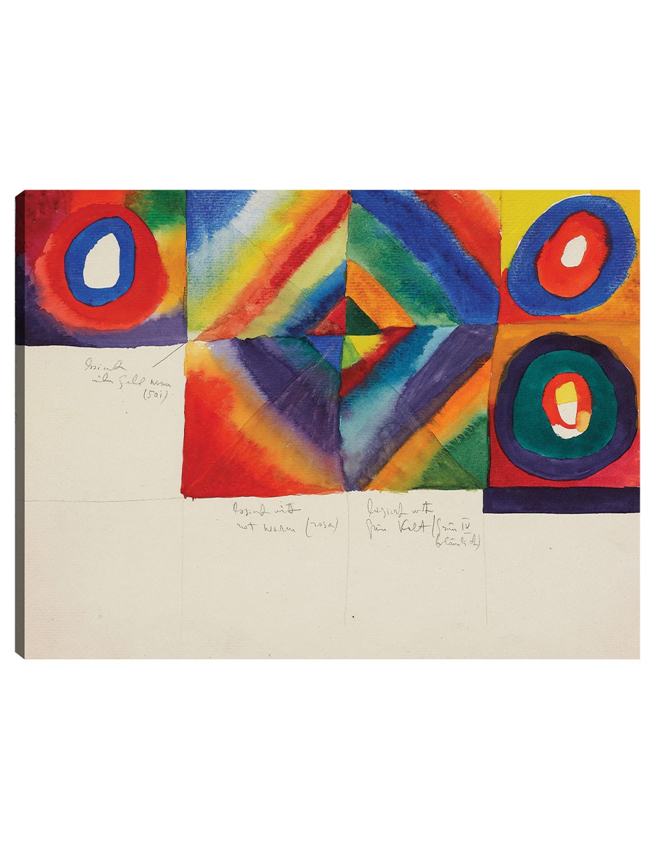 Cuadro decorativo Estudios de color con información sobre la técnica pictórica (1913) técnica mixta Colores Cuadro decorativo Estudios de color con información sobre la técnica pictórica (1913) técnica mixta Colores