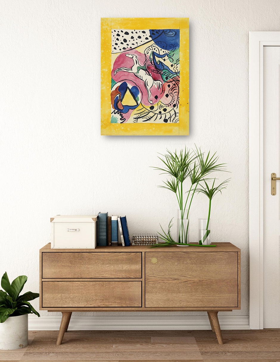 Cuadro decorativo técnica mixta Formas 3