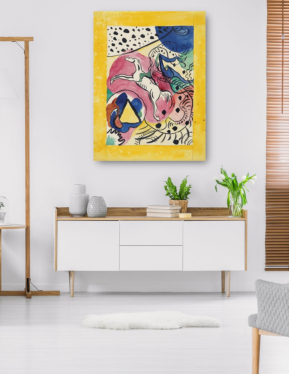 Cuadro decorativo técnica mixta Formas 5