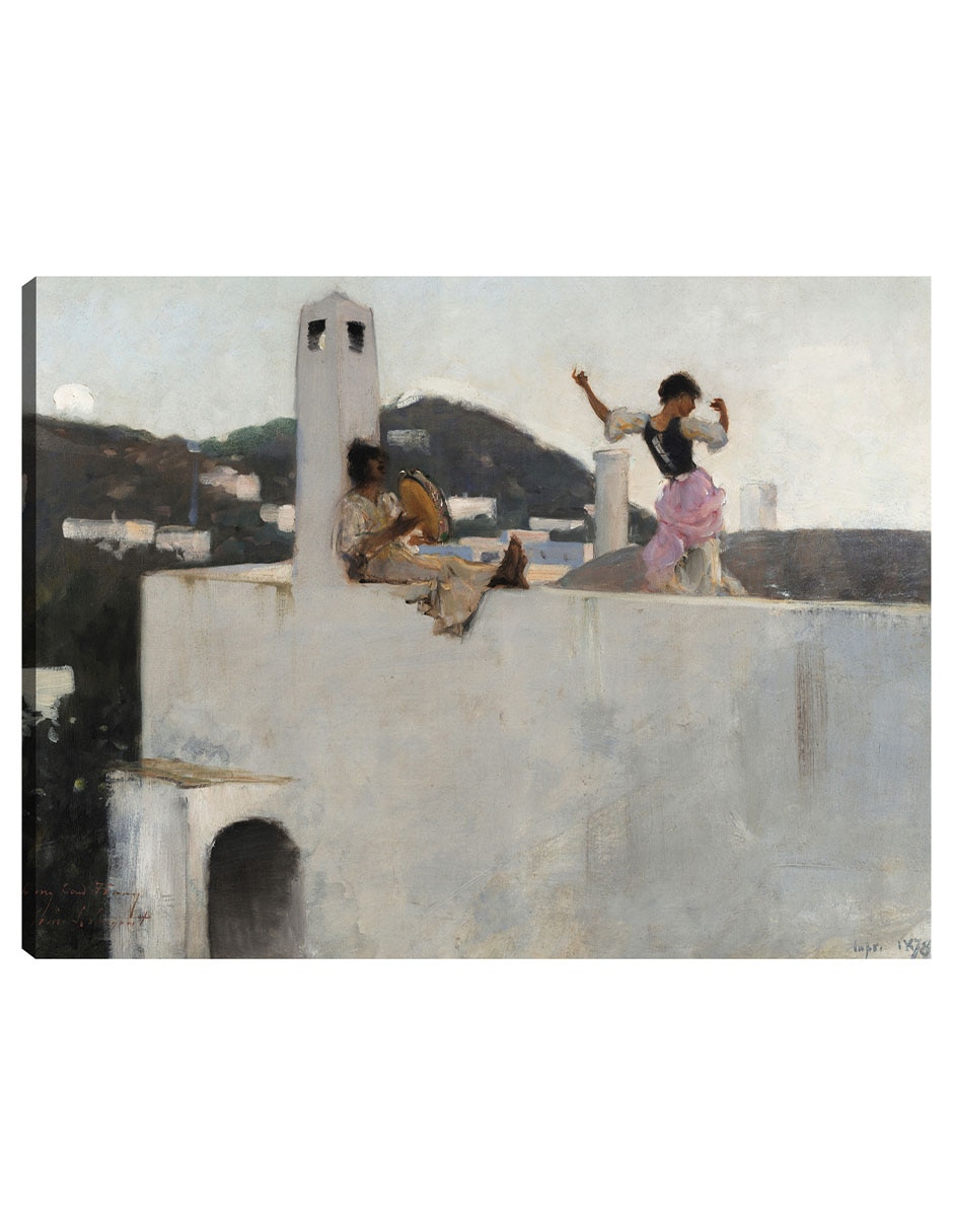 Cuadro decorativo La chica Capri en la azotea (1878) técnica mixta Retratos