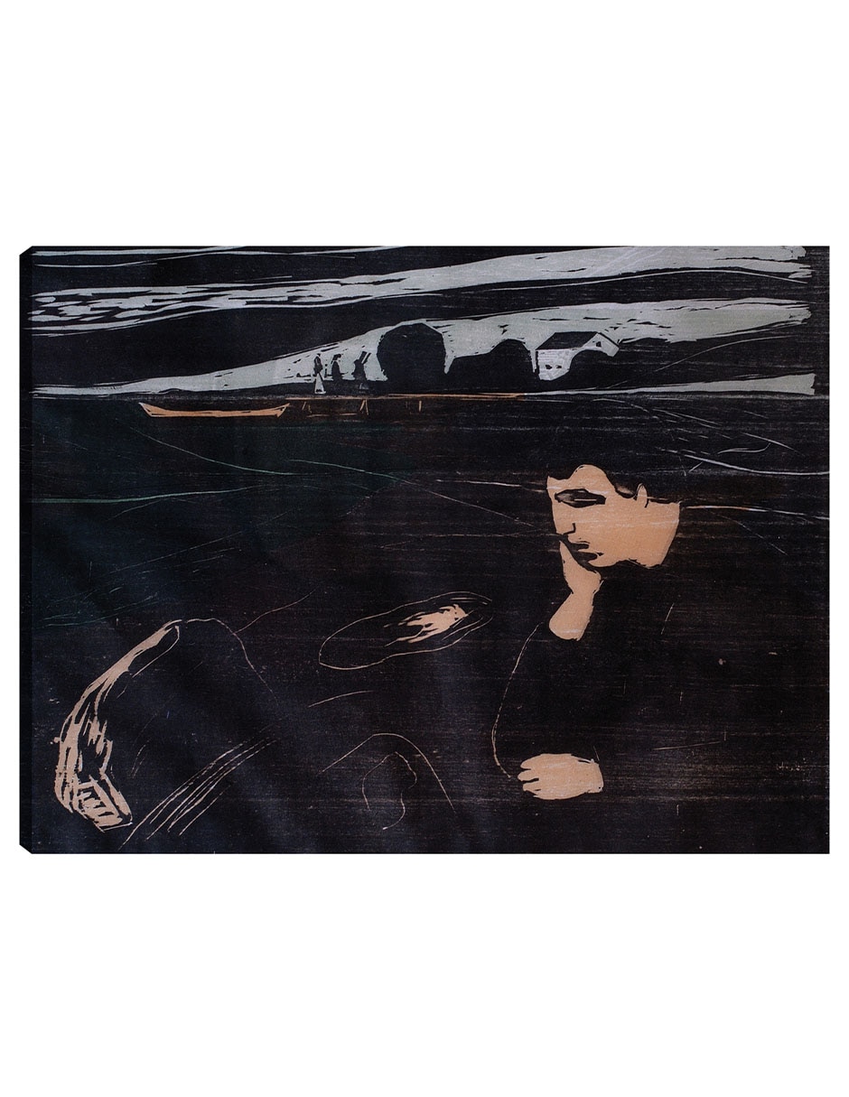 Cuadro decorativo Tarde (Melancolía III) (1902) técnica mixta Siluetas Cuadro decorativo Tarde (Melancolía III) (1902) técnica mixta Siluetas