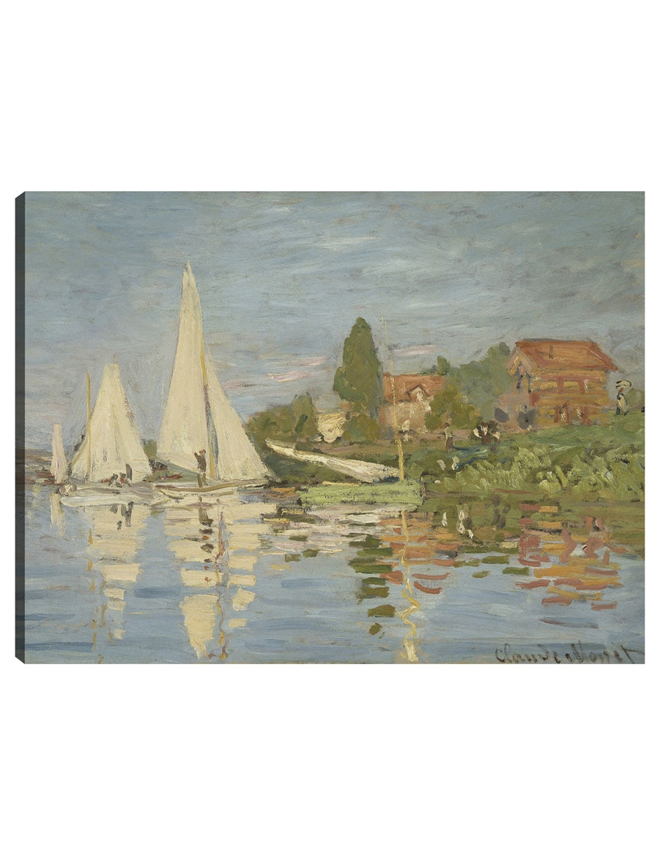 Cuadro decorativo Regatas en Argenteuil (hacia 1872) técnica mixta Navegación