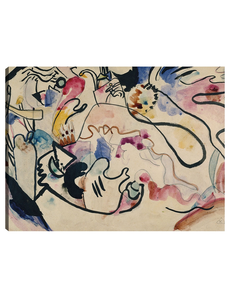 Cuadro decorativo La Aquérela Nr. 8 'Jüngster Tag' Estudio para 39 técnica mixta Colores