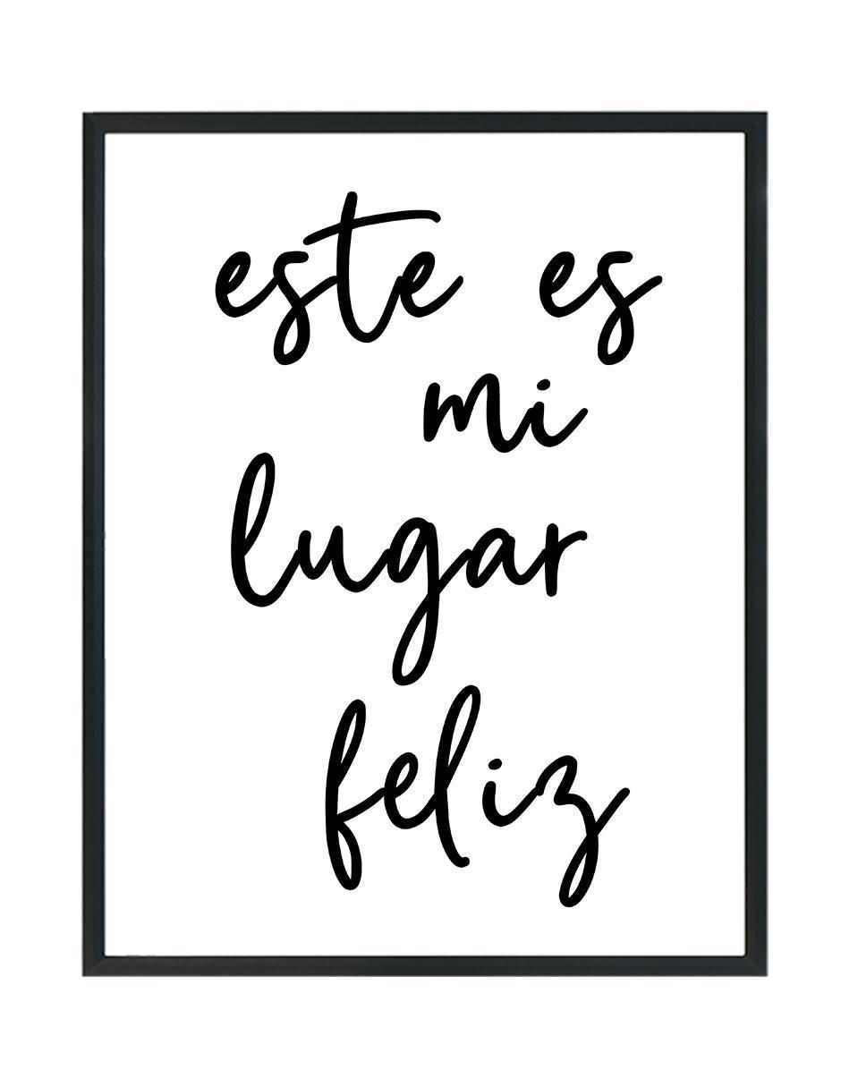 Cuadro decorativo lugar feliz