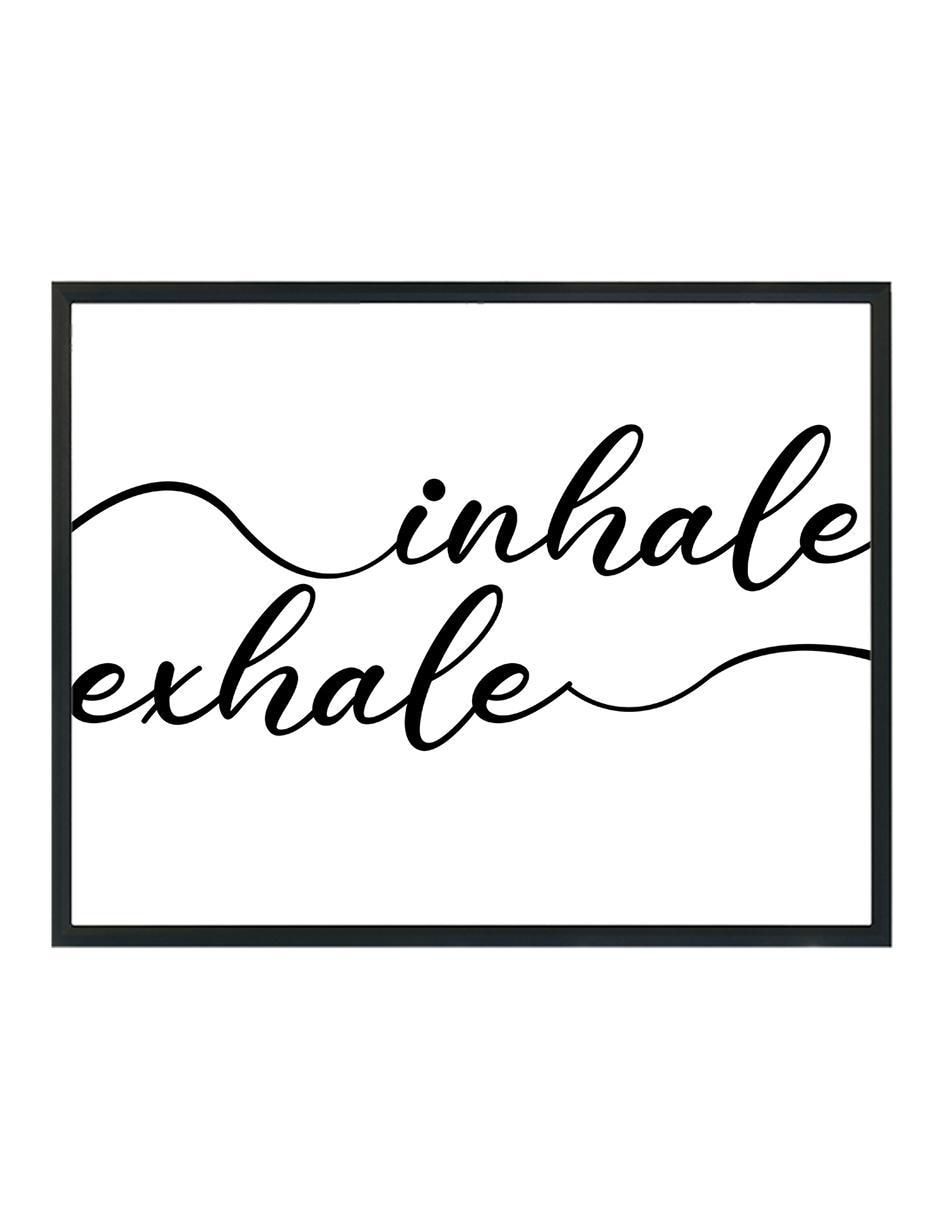Cuadro decorativo inhale y exhale