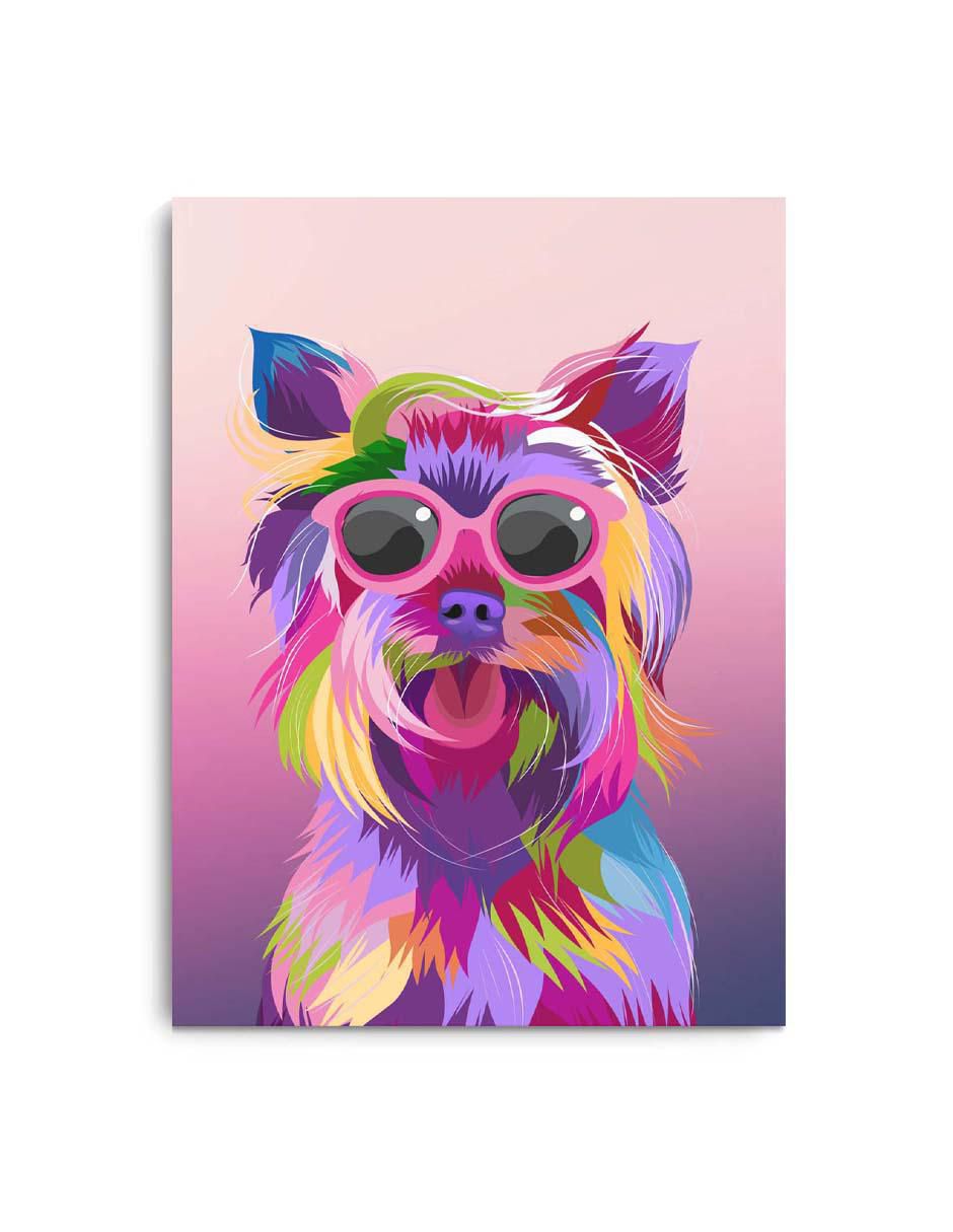 Cuadro decorativo Art pop Yorkshire con barniz a registro Cuadro decorativo Art pop Yorkshire con barniz a registro