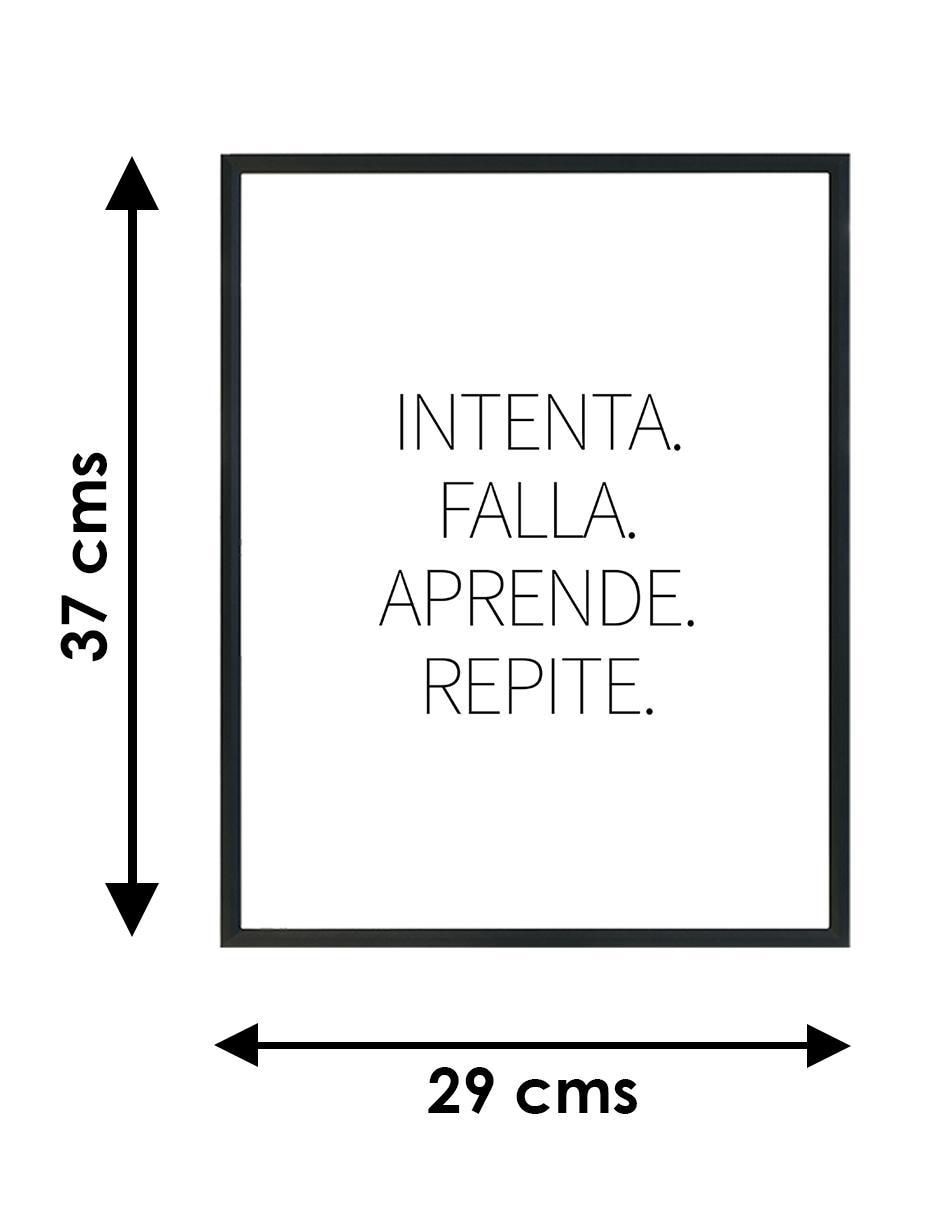 Cuadro decorativo intenta, falla, aprende, repite 5