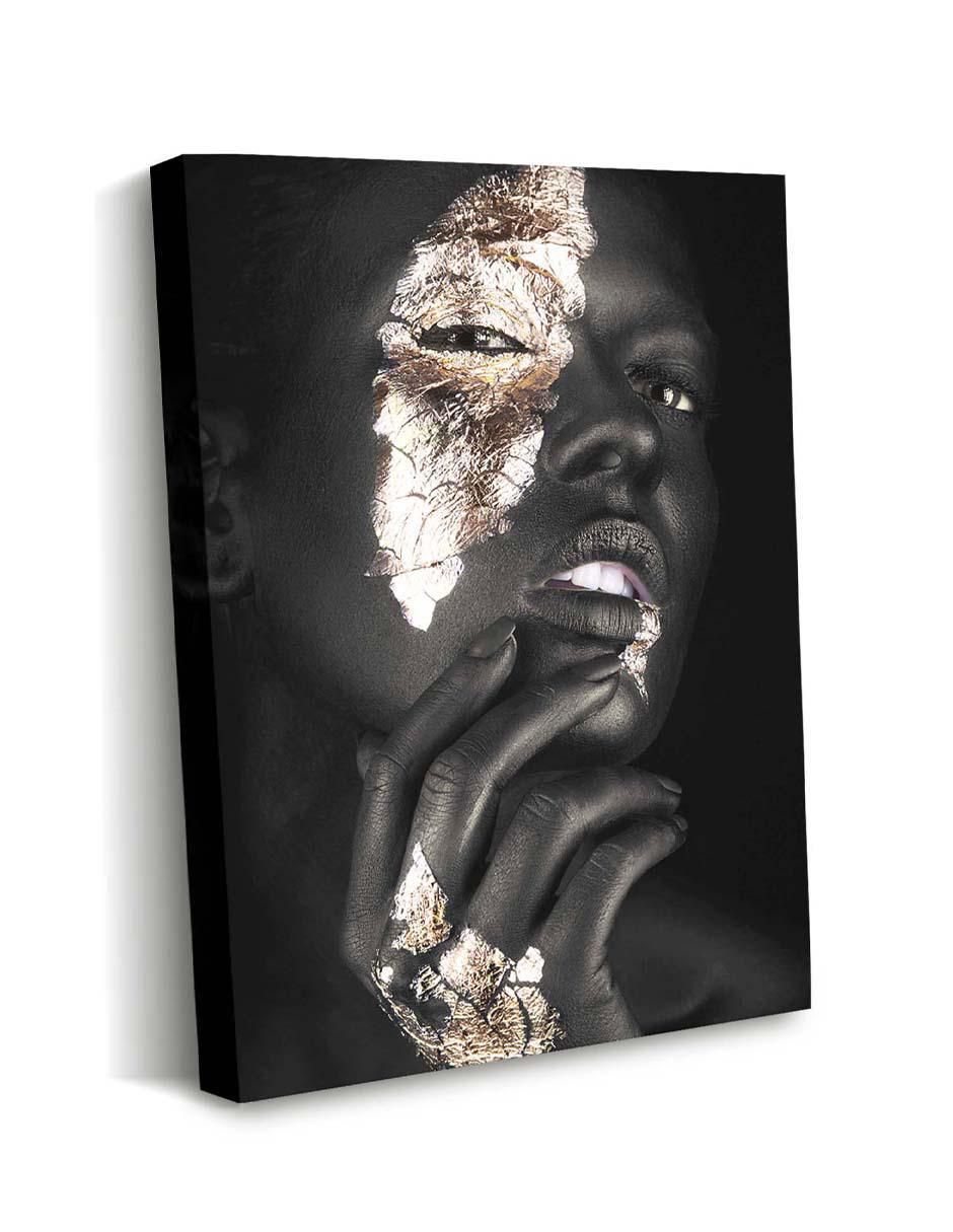 Cuadro decorativo Canvas Art Doble cara maquillaje con barniz a registro