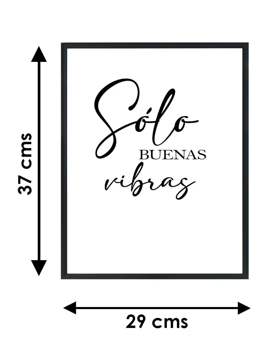Cuadro decorativo solo buenas vibras 5